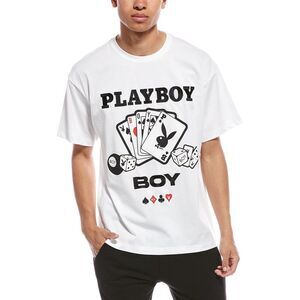 Boy London Mens Playboy X Boy T-Shirt, White